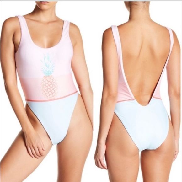 The Bikini Lab Other - NWT Bikini Lab One Piece Pineapple Swimsuit S